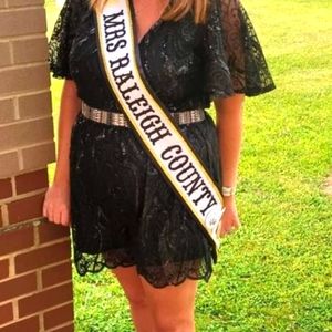 Womens sequenced romper